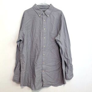 NEW NWOT DANIEL CREMIEUX Mens Classics Button Down Light Gray Long Sleeve Shirt